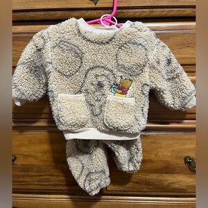 Disney Baby Fleece Outfit in Tan and Brown